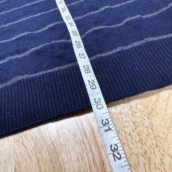 Rails NWT Watkins Navy Charcoal Striped Wool Blend Long Sleeve Sweater Size XL - Picture 12 of 12